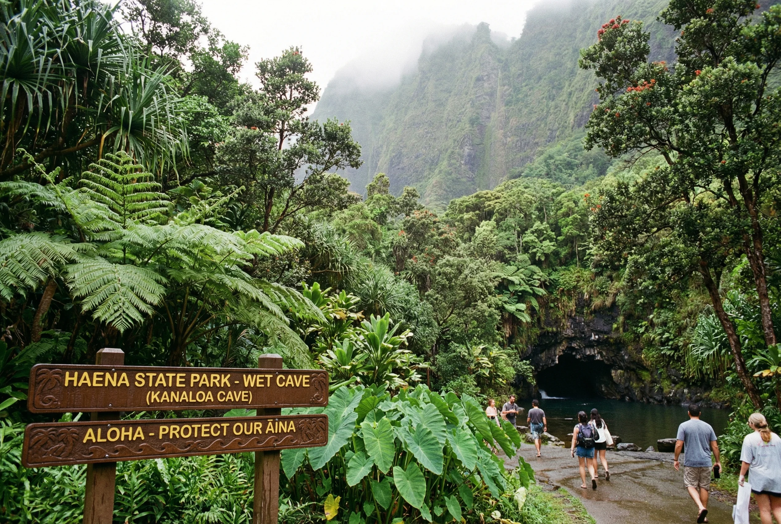Haena State Park Kauai - Access Point for Tunnels Beach and Kalalau Trail